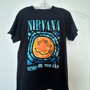 Nirvana Black Graphic T-Shirt